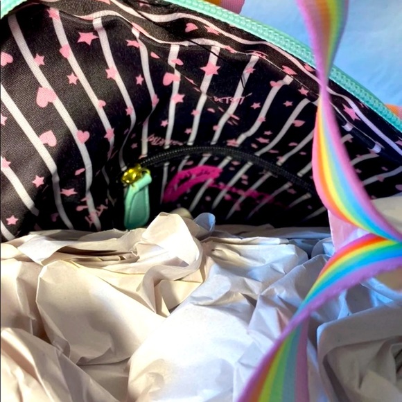 Betsey Johnson tie tye dye die teal backpack back pack rainbow Luv Womans bag main image 12